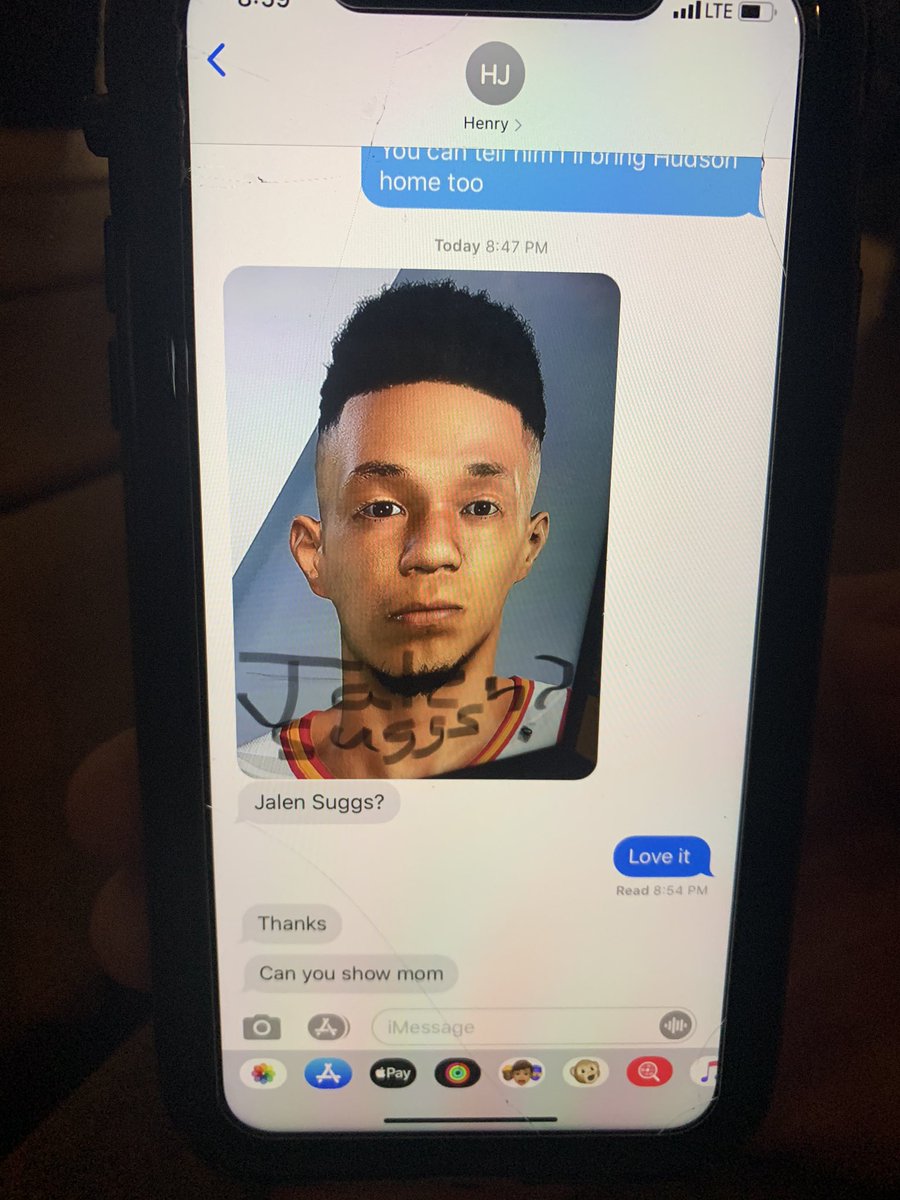 amyjojore's tweet photo. When you get this text. Henry (9 years old) making’ Chet and Jalen in 2K20 @JalenSuggs2020 https://t.co/2l3GF56apr