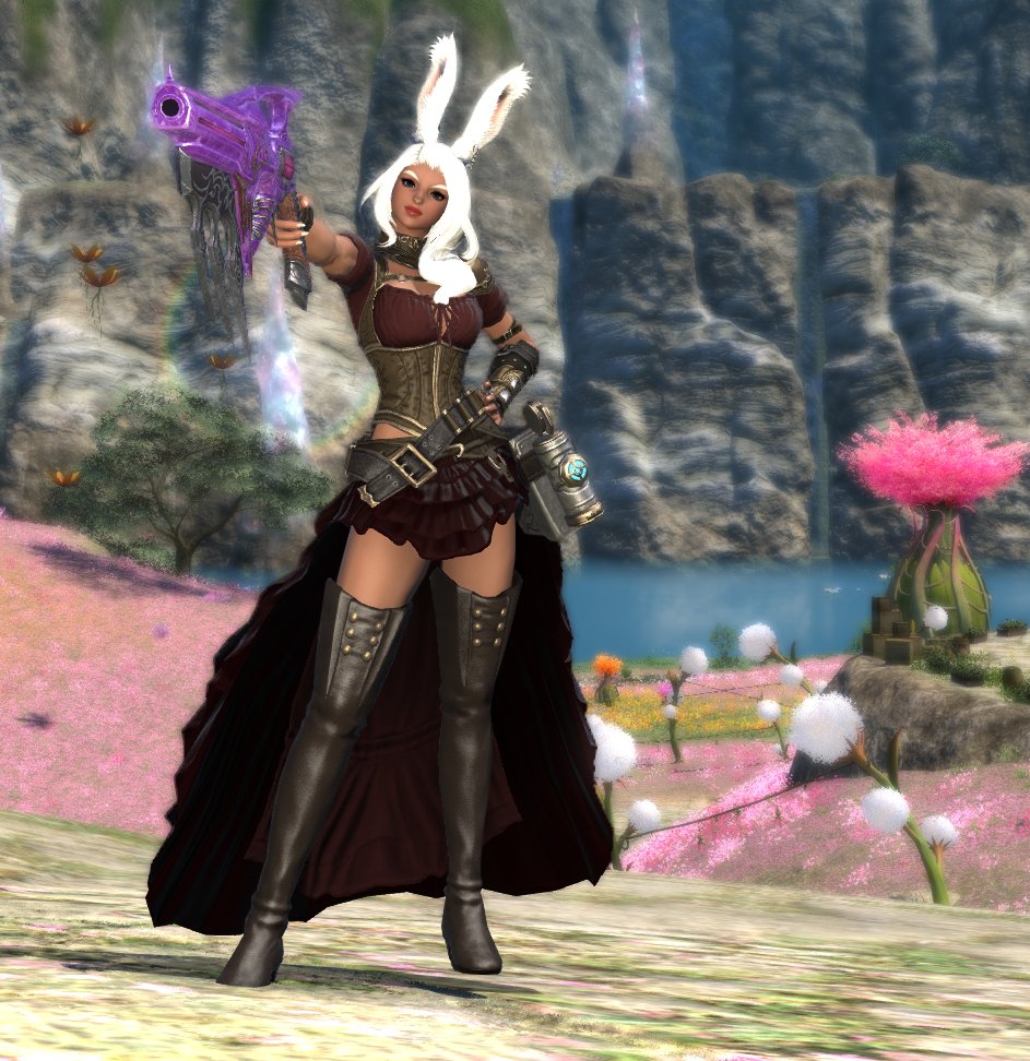 “@FF_XIV_EN #FFXIV #machinist #FFXIVShadowbringers #viera” .