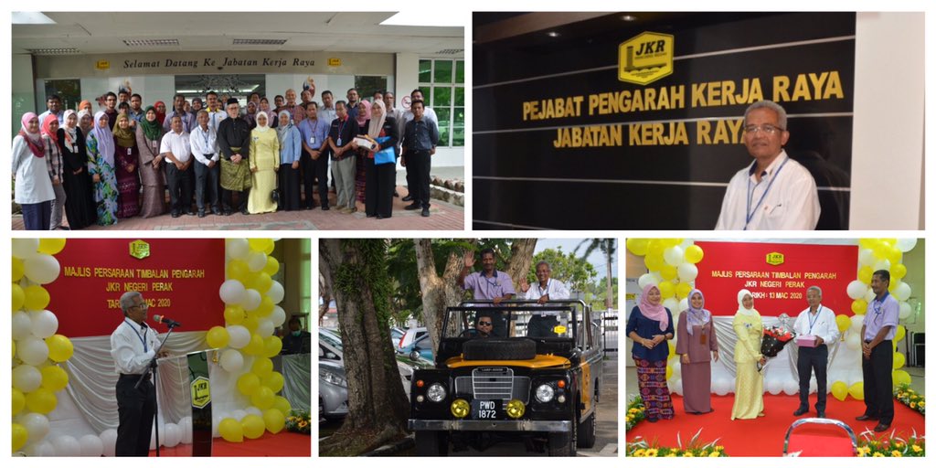 Majlis Persaraan Tn Hj Mohamed Salehhuddin Othman, Timbalan Pengarah JKR Perak. Salam persaraan dan ulangtahun hari kelahiran pada 14 Mac 2020. Semoga diberi kesihatan yang baik, panjang umur dan dipermudahkan segala urusan.