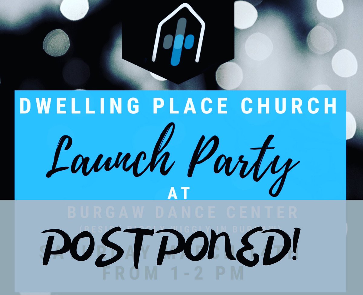 dwellingplacenc's tweet photo. We are saddened to have to postpone this event due to health concerns, but we will reschedule soon! 

We love y’all and are praying for the safety of each of your families! https://t.co/RFG4NBBnRT