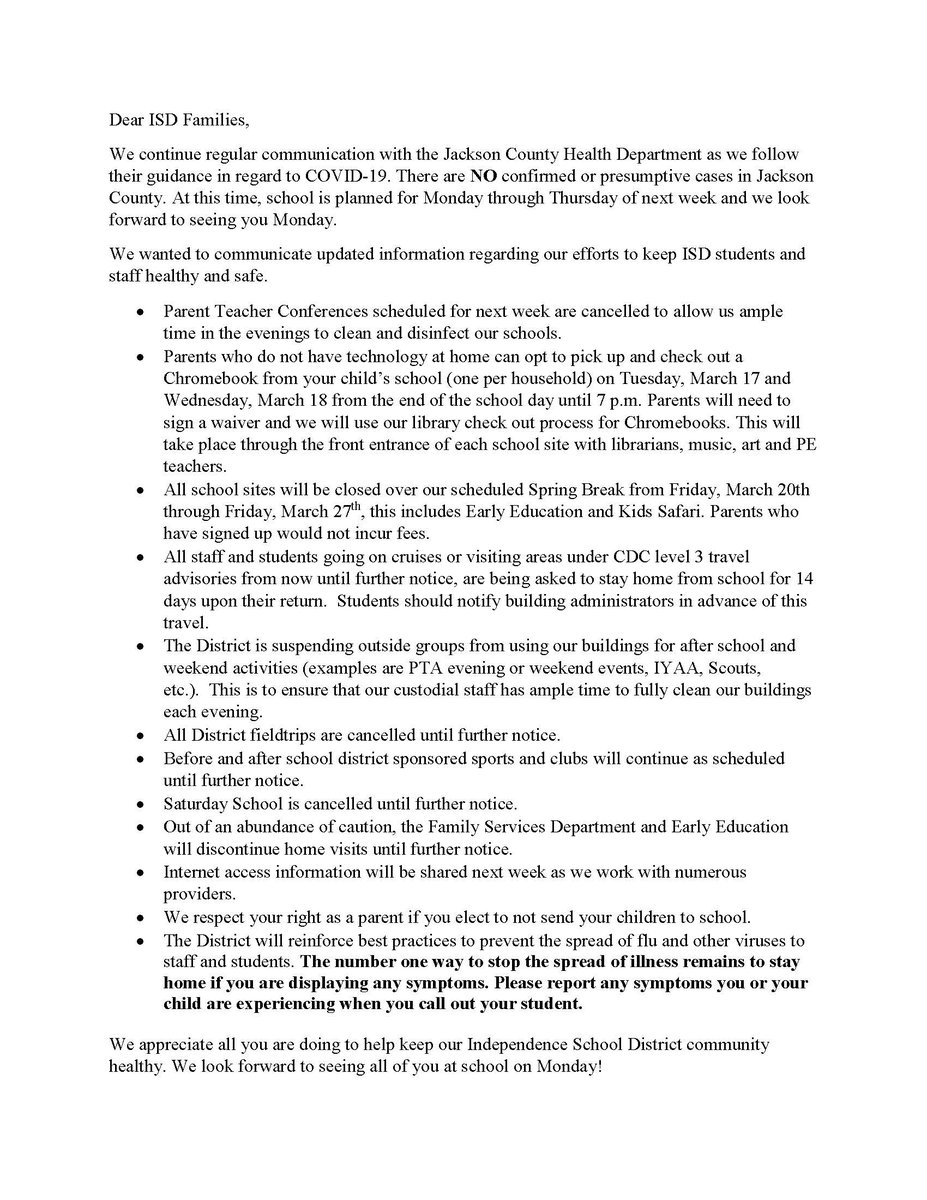 Independence School District tweet media