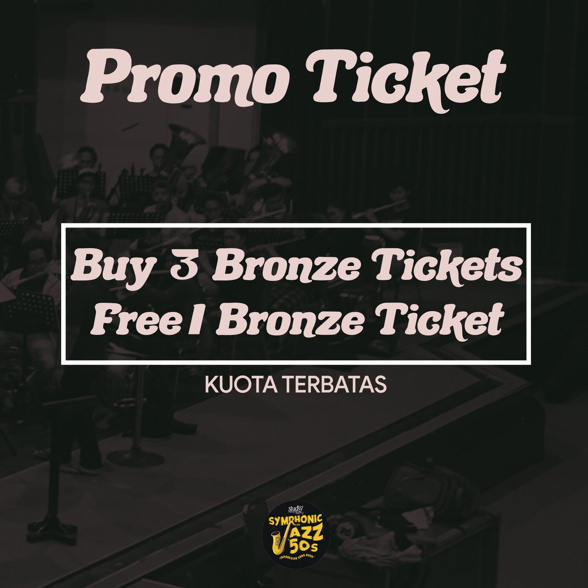 HAYOOO SIAPA YANG LAGI NUNGGUIN PROMO TIKET?
•
Mendekati hari H, kami ada promo spesial! Beli 2 Tiket Gold, gratis 1 Tiket. 2 Tiket Silver, gratis 1 Tiket. 3 Tiket Bronze, gratis 1 Tiket. Harga tiket Presale 2 ya! Ingat, kuota terbatas! Yuk dibeli sebelum kehabisan!!!