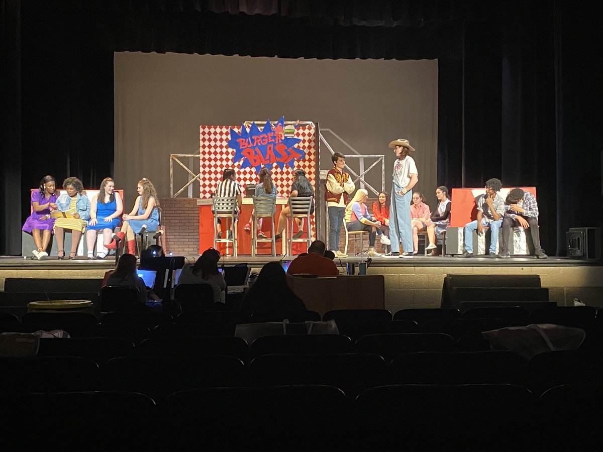 glenntheatre's tweet photo. Full tech/dress today- thank you to all who helped! #bobcatarts all show information and updates will be posted here as soon as we know! https://t.co/2pbpD6jnoj