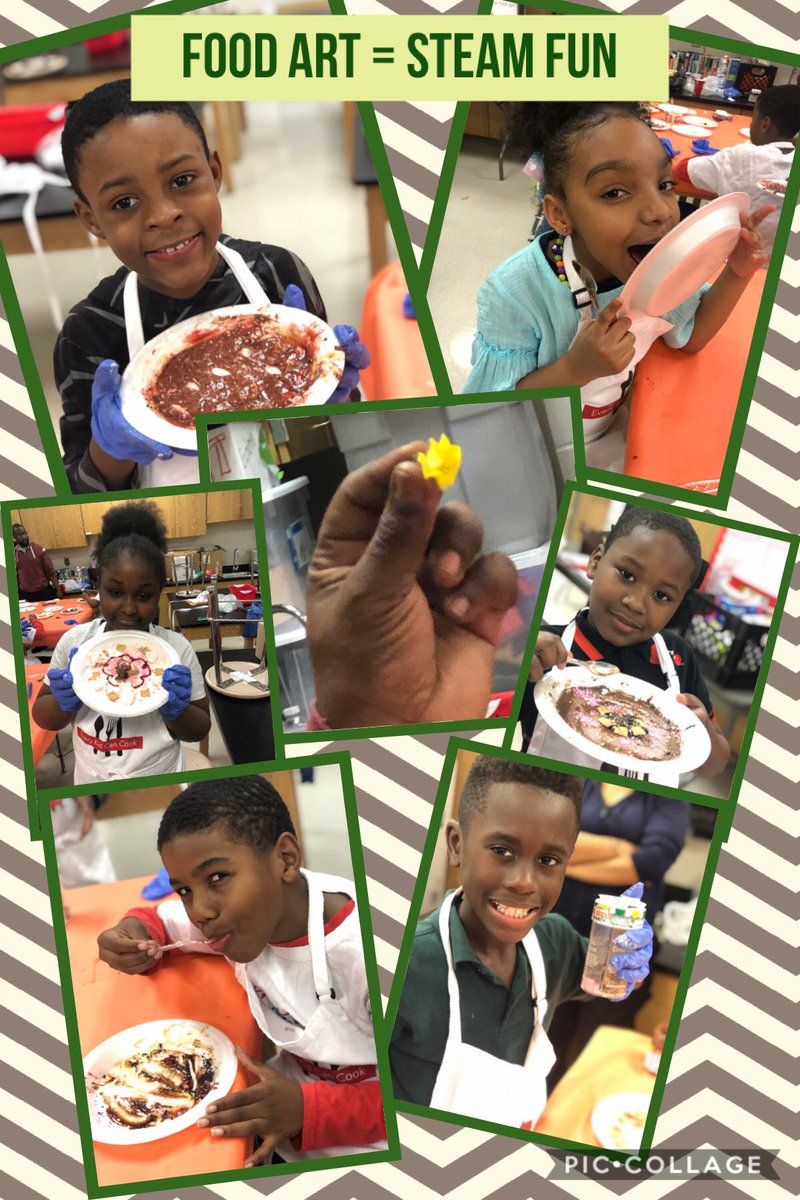 Meleisa4Gifted's tweet photo. @APSBoydES STEAMologists ended STEAM week with a BANGing lesson on Food Art from Chef Rick @EKCC #EveryKidCanCook #EveryKidCanCook #steamweek2020 @theSTEAMologist @PrincipalK_APS @ADouglas_BoydAP @APS_Gifted @BoydElementaryM https://t.co/GImni9slxy