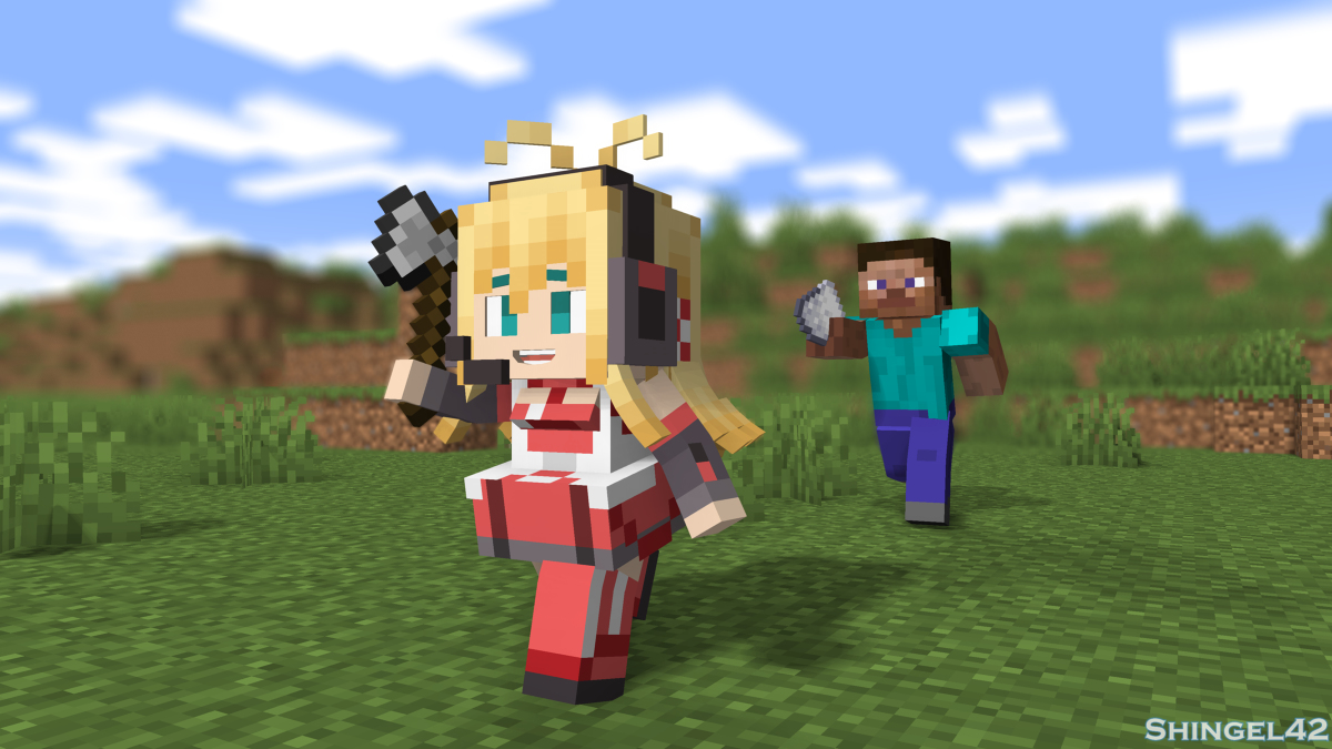 Shingel_42's tweet photo. Little Maid Maki Bloodsucker #弦巻マキ #Minecraft #MineImator #LittleMaids #Mine-Imator #Village #Sheep https://t.co/XV4uofraTv https://t.co/bfp2OdCkNt