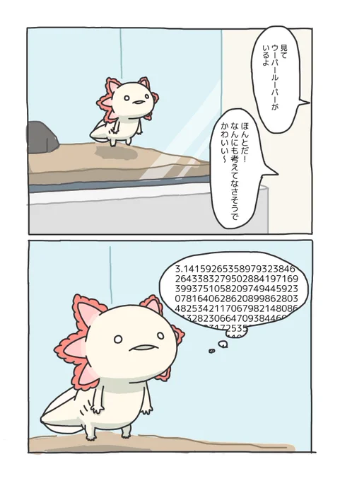 数字強いウーパールーパー
#円周率の日 