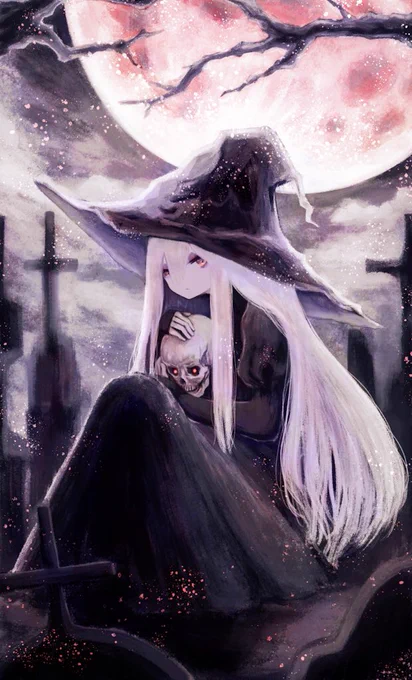 #ホワイトデーは銀髪白髪を愛でる日
白髪の魔女が好きです! 