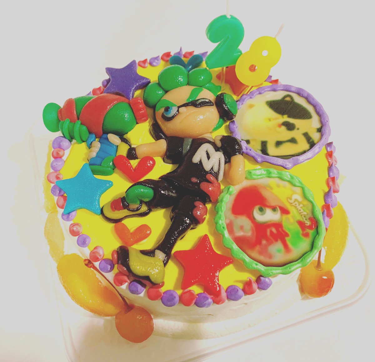 Amily On Twitter 山口県のケーキ屋さんにお誕生日ケーキ頼んだらすごいクオリティだった件 ケーキのはりまや スプラトゥーンケーキ