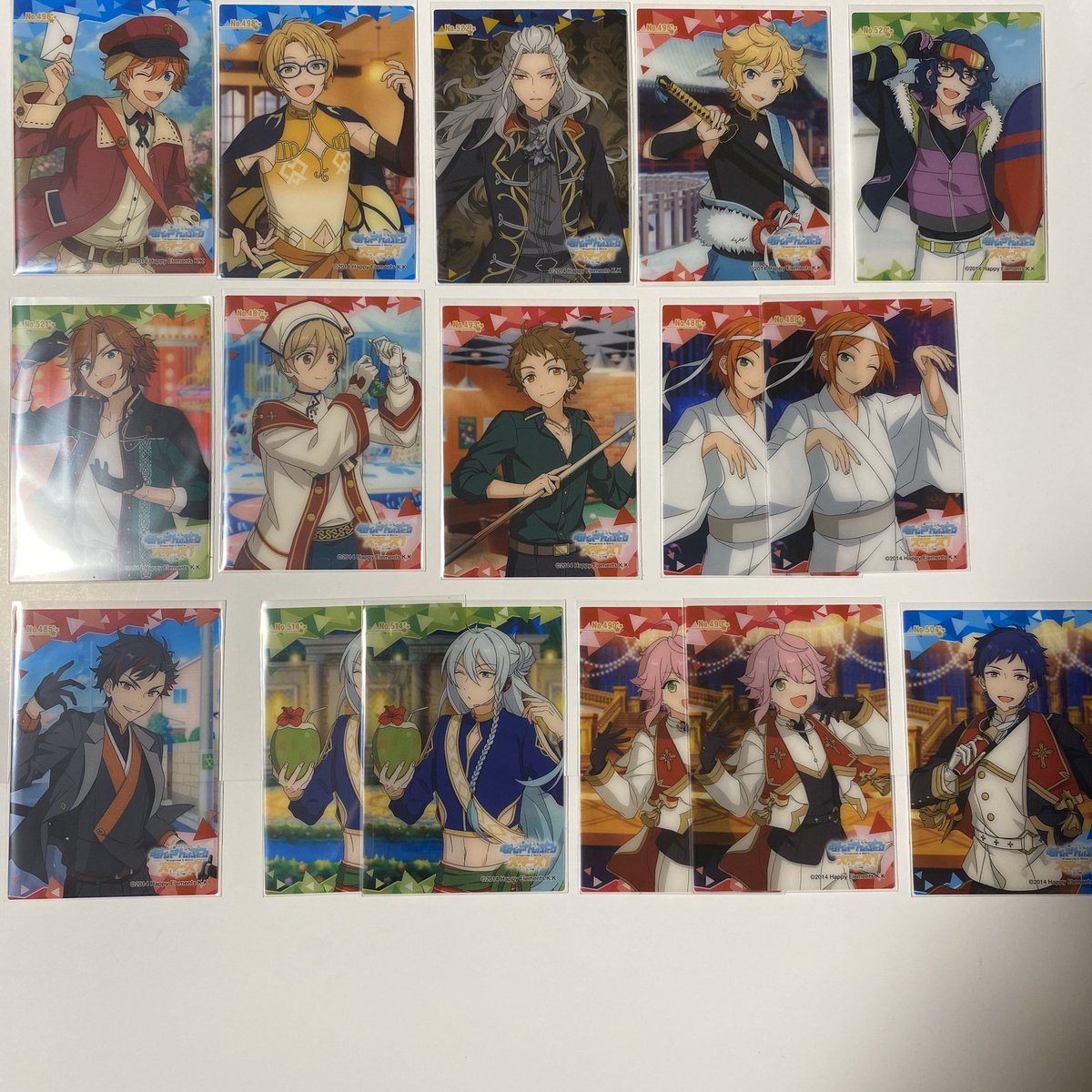 【譲渡希望】あんスタ アニメイト フェア特典 ポストカード ポスカ、クリアカード

譲:
ポスカ→ SWITCH、fine、Trickstar、MaM2、2wink、Ra*bits2、紅月2
2枚目→ 過去弾
3枚目→ 10弾

求: クリアカード 1枚100円
ポスカは2〜3枚目から4枚以上引き取る方にお譲り致します。