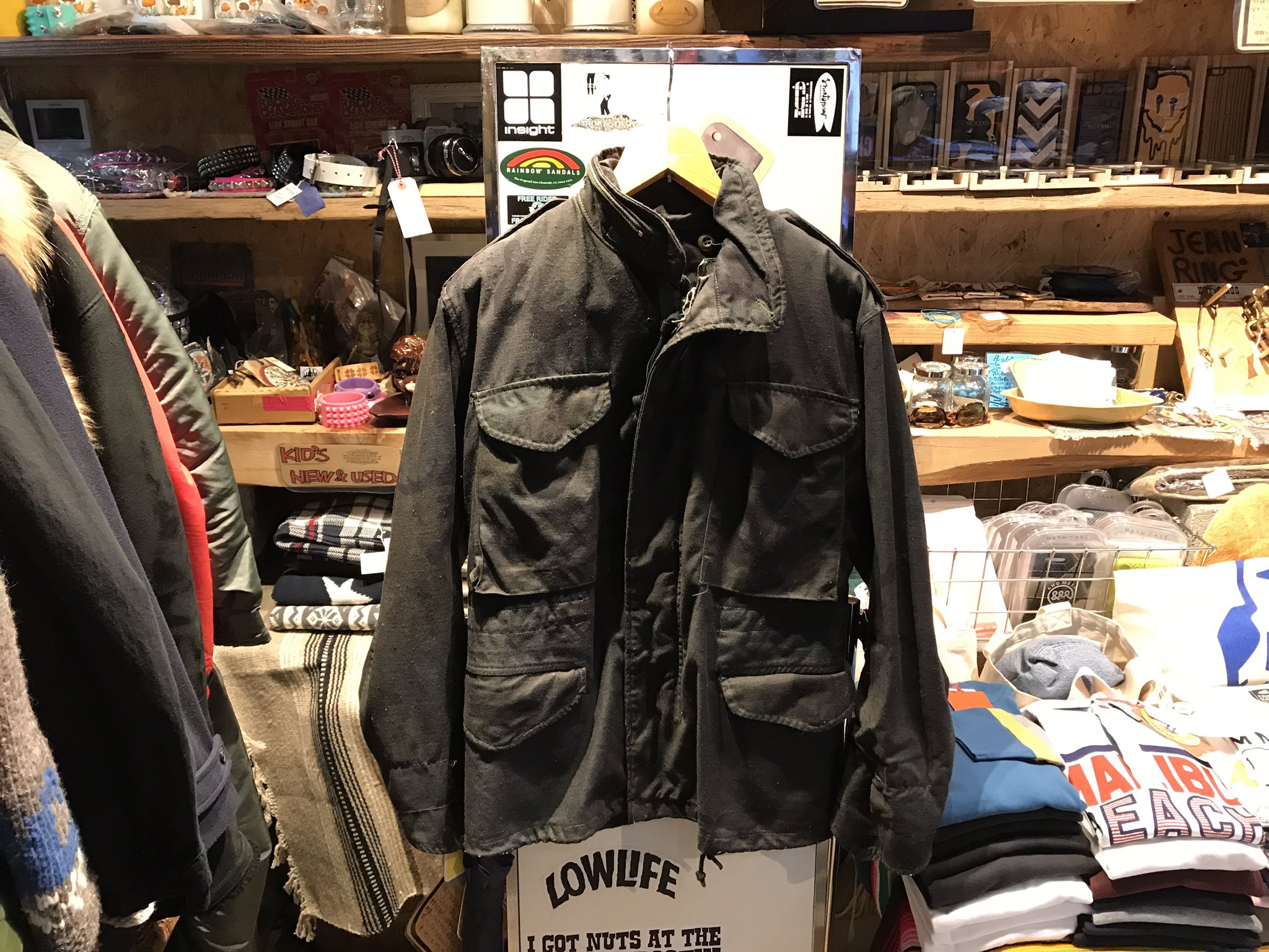 日本在庫・即発送 70s m-65 fishtail parka overdye 後染め 黒 www