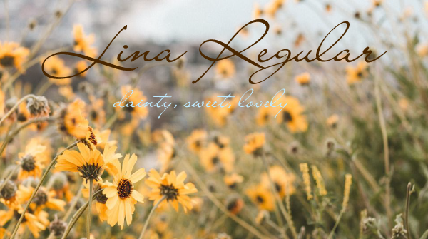 SageTippie's tweet photo. I don't know if I'm quite as ladylike as the "Lina Regular" typeface, but it is a favorite of mine. Learning the message behind different typefaces weekly in #RSJ108. https://t.co/kGxVgrx4HI