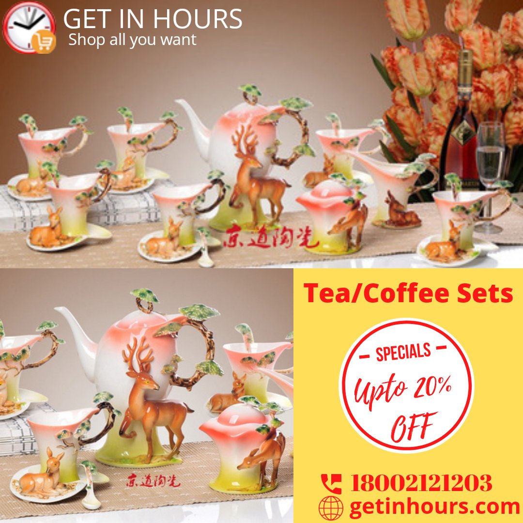 getinhours's tweet photo. Visit: https://t.co/begM4MnjHZ
Call: 18002121203
Upto 20% OFF on Tea &amp; Coffeeware Sets with Doorstep Delivery.
#DoorstepDelivery #Discount #Wholesale #Deals #Shopping #Offers #Sale #GetInHours #mugs #coffee #vintage #PitchPerfect #happy #awesome #tea #gifts #humor #HomeDecor #art https://t.co/VSfSiBU2df