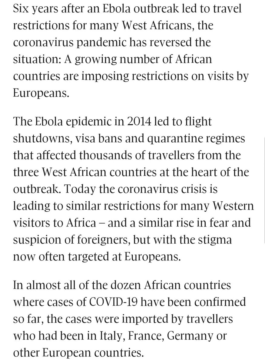 Africa and #COVIDー19 #coronavirus *121 cases confirmed in Africa *🇿🇦 total is 13, 🇪🇬 67 *Uganda bans visitors from 16 countries – 11 European + USA.…