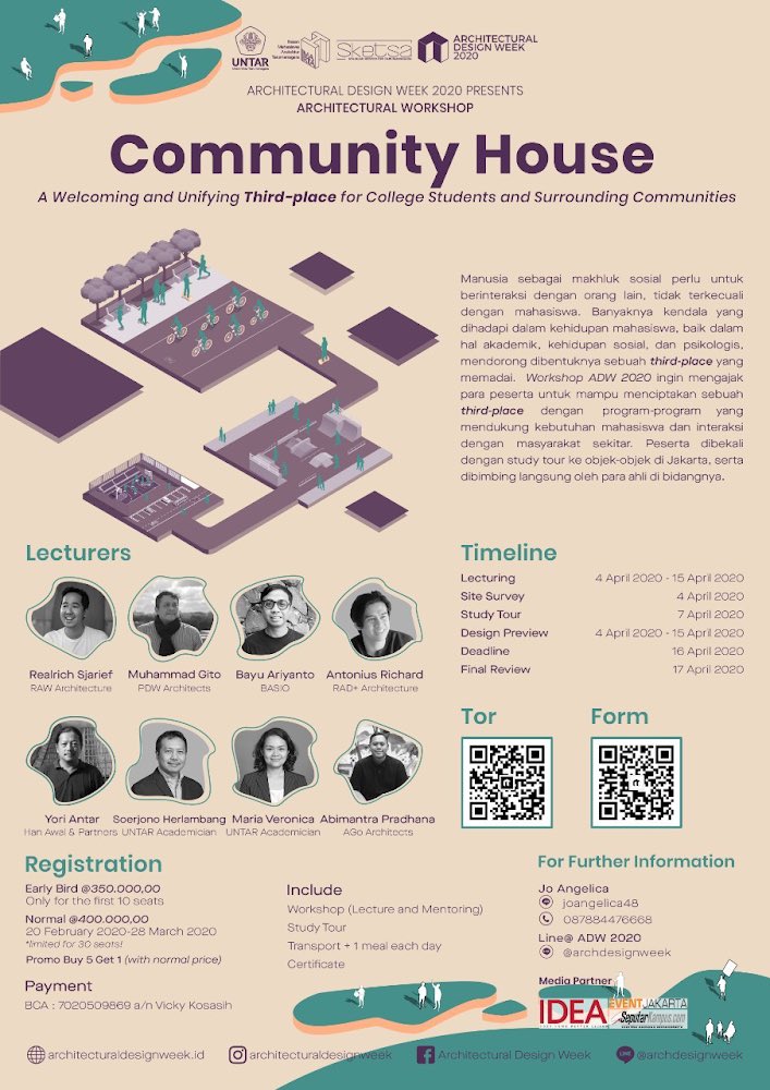 Architectural Design Week 2020 present Architectural Workshop: Community House