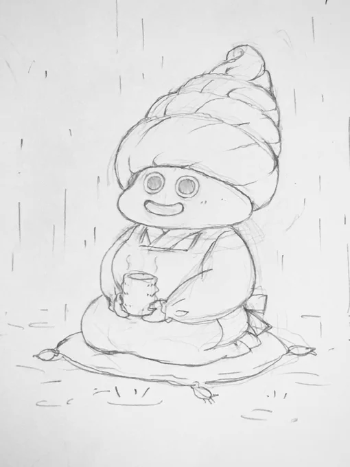 φ(.. )あめのひの ままさん♪ 