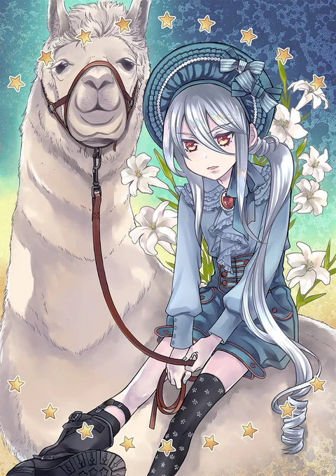 茉莉花さん、アルゼイド、子アルきゅん。

#ホワイトデーは銀髪白髪を愛でる日 