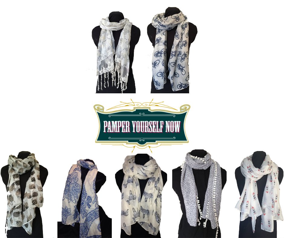 PamperTracy's tweet photo. Browse our beautiful collection of #scarves - hundreds of stunning designs to choose from - with prices as low as £4.99. Loads of gorgeous designs perfect for #springtime! 
https://t.co/CiBylPIXNQ
#scarf #fashion #ladiesfashion #affordablefashion #gift #giftidea #forher #spring https://t.co/Y2EZKKvaBU