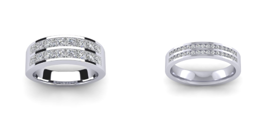 His and hers gets diamond dusted. 

Find wedding rings to suit every style. Book your consultation to receive up to 50% off: ow.ly/ucbZ50yGQCZ

 #hisandhers #weddingrings
