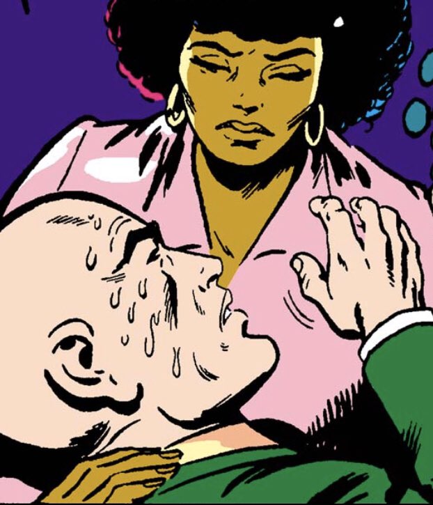 I been reading old X-Men and I just wanna share this panel of Professor Xavier looking like he got the FEVER for Misty Knight.