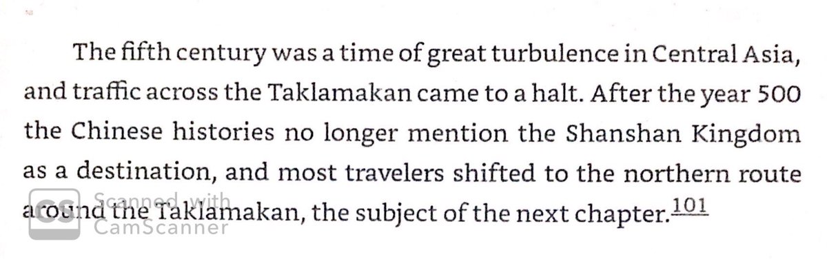 Settlements in Kroraina were mysteriously abandoned around 400 AD. The Wandering of Peoples likely had something to do with it. The southern Silk Road route around Taklamakan Desert that passed through Kroraina would be replaced by a northern route in the future.