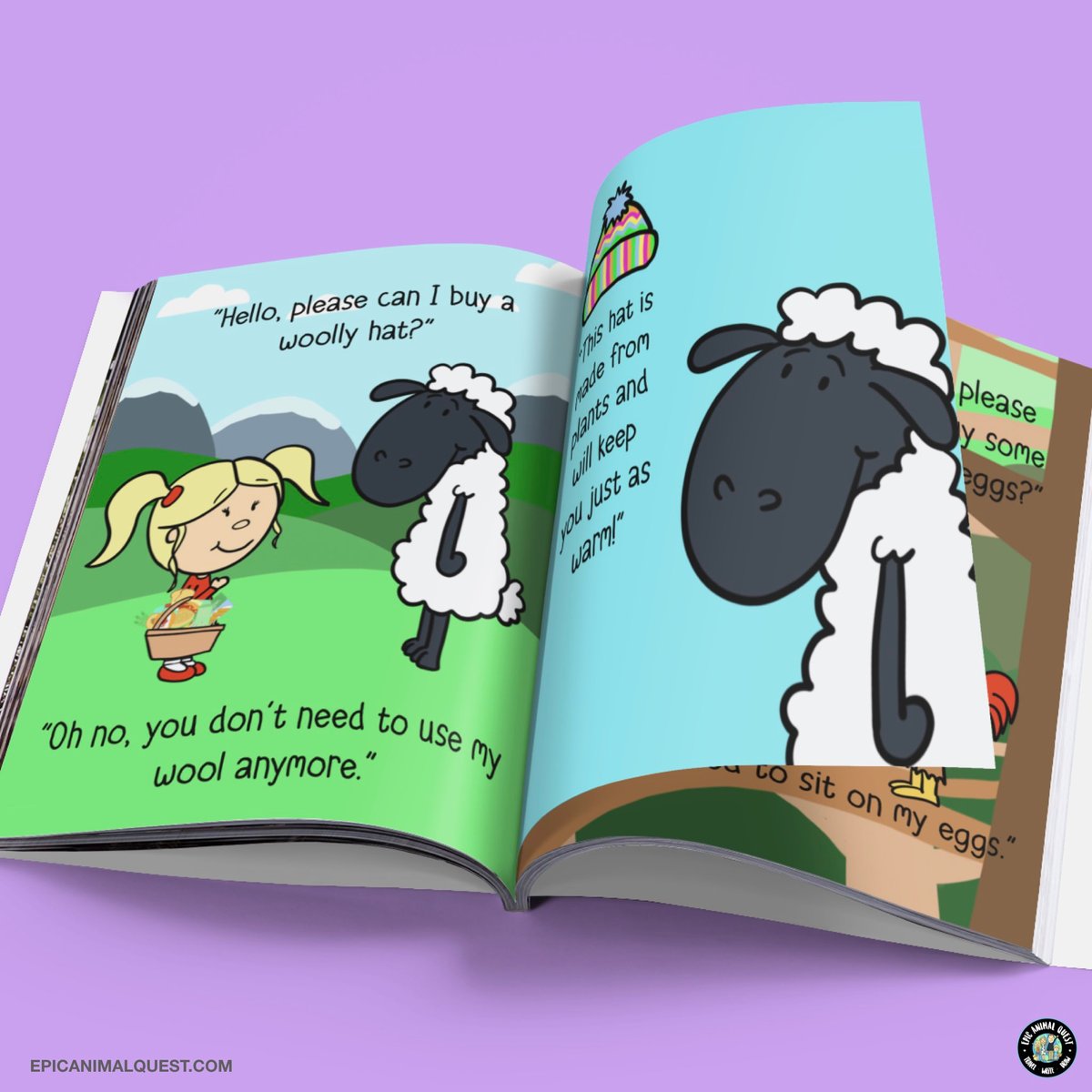 Friends Not Food! This book teaches children that there are many awesome plant-based alternatives for all the animal products we eat and use in our daily lives. 💚

Find out more here: amzn.to/2OBJYwo

#plantbased #childrensbook