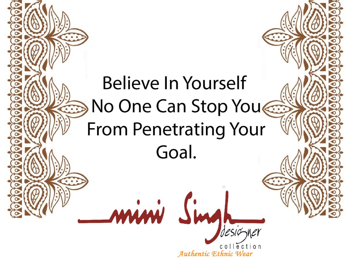 MiniSinghDesig1's tweet photo. If you have #faith and #trust on #yourself, no one can hinder your #progress. Have A Nice #Weekend!!
#Minisinghwishes #Minisinghmotivation #Minisinghinspiration #Minisinghoptimism #MinisinghPositivity #MinisinghThoughts #Minisingh #EthnicWear https://t.co/vx4jxngS0l