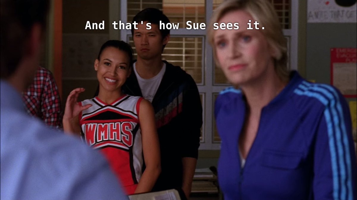 Is Santana a real character yet? No. Is she still my favorite because I know she’s gay? Absolutely.