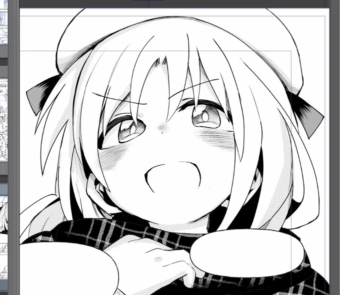 3話目描いてます、雪降っとる! 
