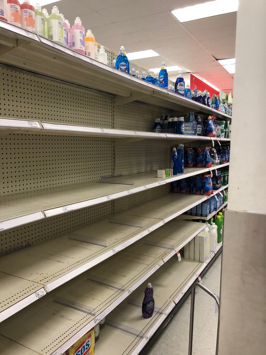 it’s already 1+ month too late to get hand sanitizer & face masks, required for everyone in china but discouraged elsewhere except for medical professionals due to low supply. today there is also almost no more bottled water, hand soap, dried goods, snacks, frozen meat, and milk