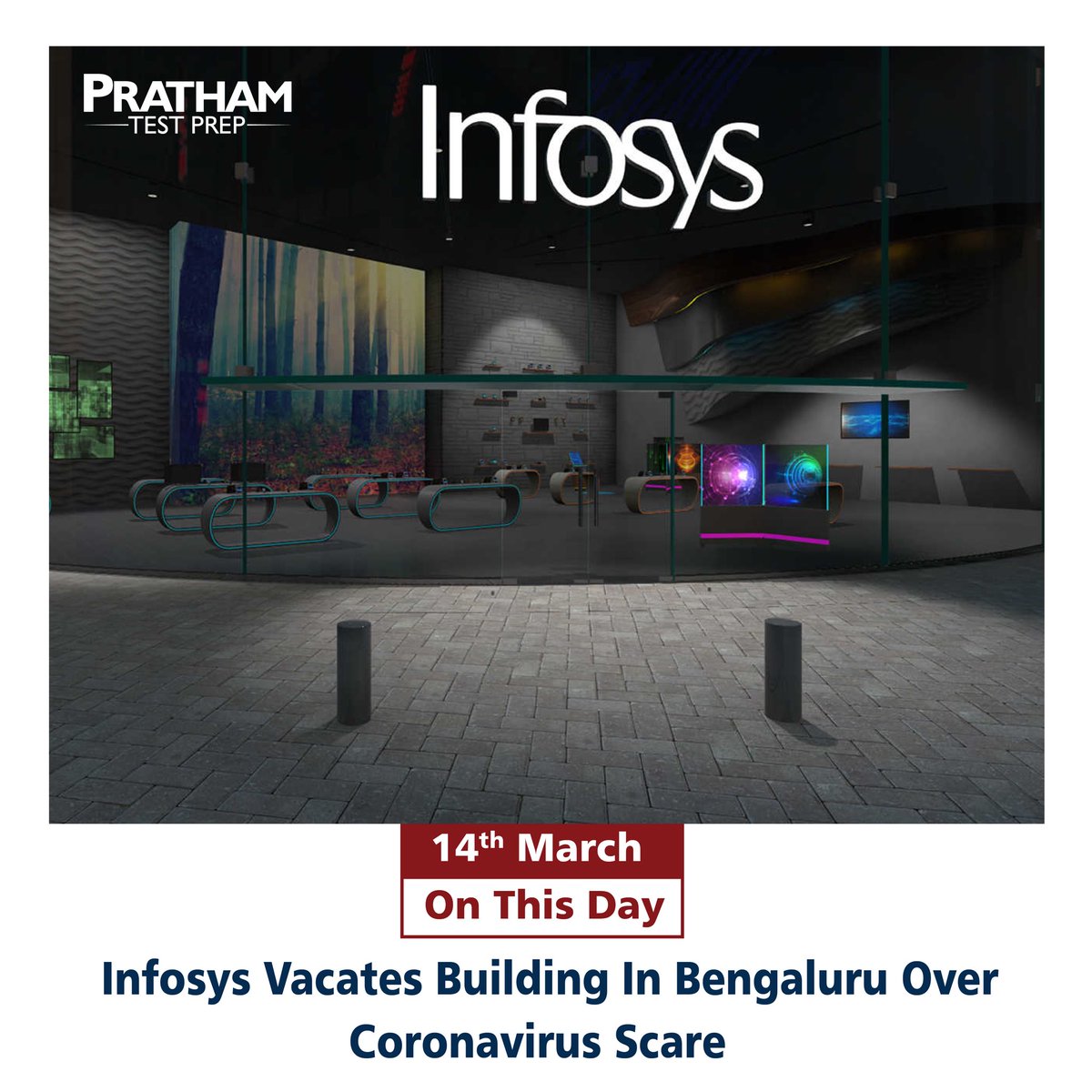 PrathamPrep's tweet photo. Global software major Infosys vacated one of its buildings in Bengaluru with a team member suspected to have been exposed to coronavirus (COVID-19), an official said on Friday.
#JyotiradityaScindia #KashmirIsPakistan #HappyHoli #LKA #LateLateShow #TrumpIsTheWORSTPresidentEVER https://t.co/D2fn7xTTRH