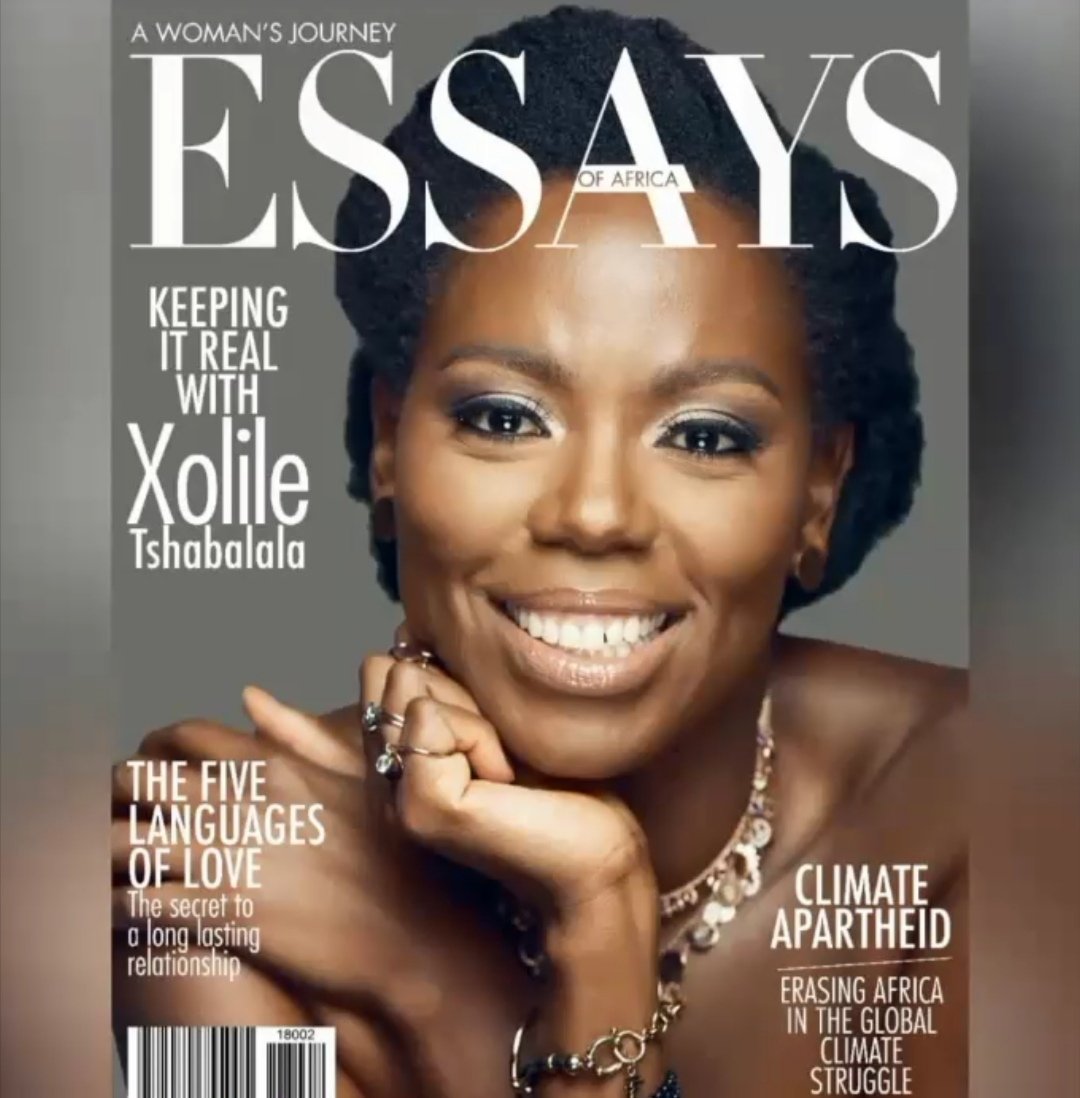 PopPulseSA's tweet photo. Actress, Xolile Tshabalala, graces the latest cover of Essays of Africa magazine. https://t.co/DpVN36e8Sc