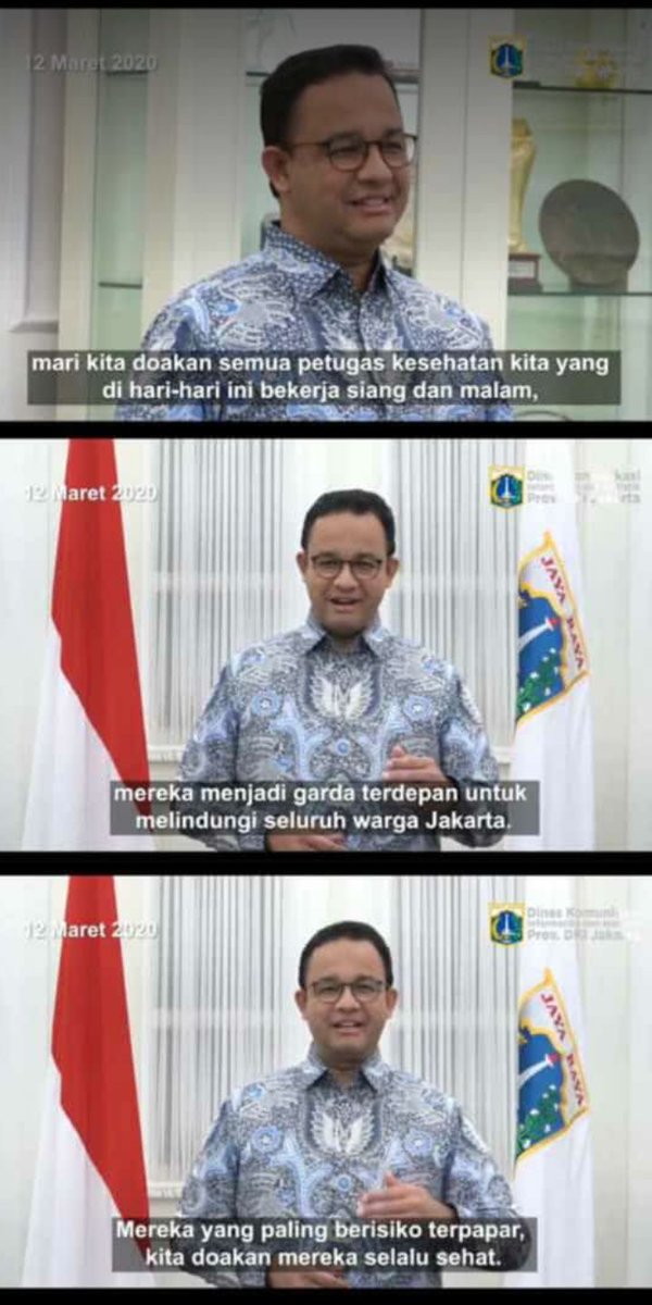 Mungkin bisa aja kalian yg kerja di kantor, mall, atau sekolah2 diliburin sementara, tapi ENGGAK buat petugas kesehatan. Semoga dberi kesehatan selalu🙏