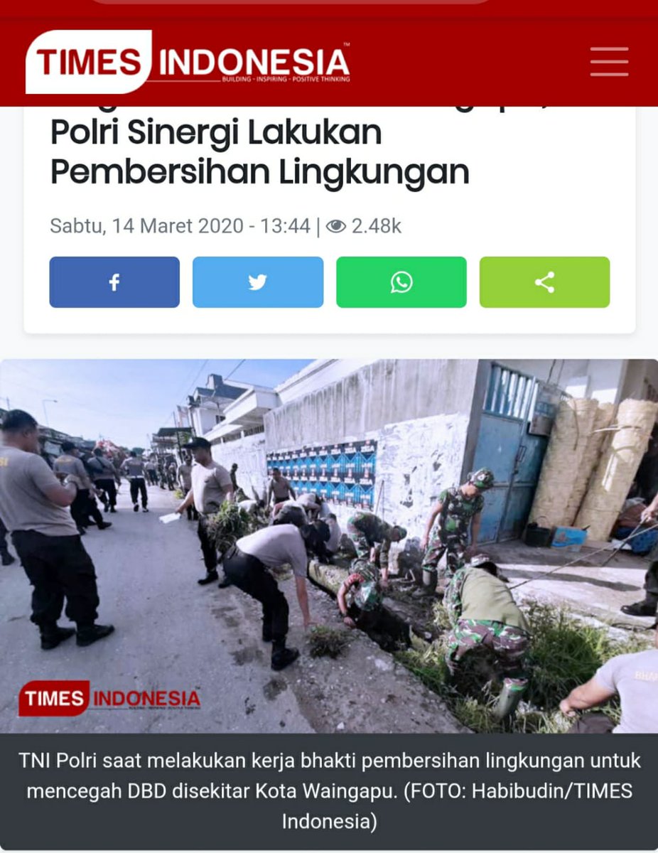 Abadent_26's tweet photo. Sinergi TNI Polri lakukan pembersihan lingkungan.

#BersatuTangkalCorona https://t.co/wYPzAxO7Ef