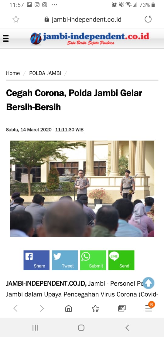 TerkiniJambi's tweet photo. Keren Kapolda kita nih

#BersatuTangkalCorona https://t.co/WkPiJFa5eQ