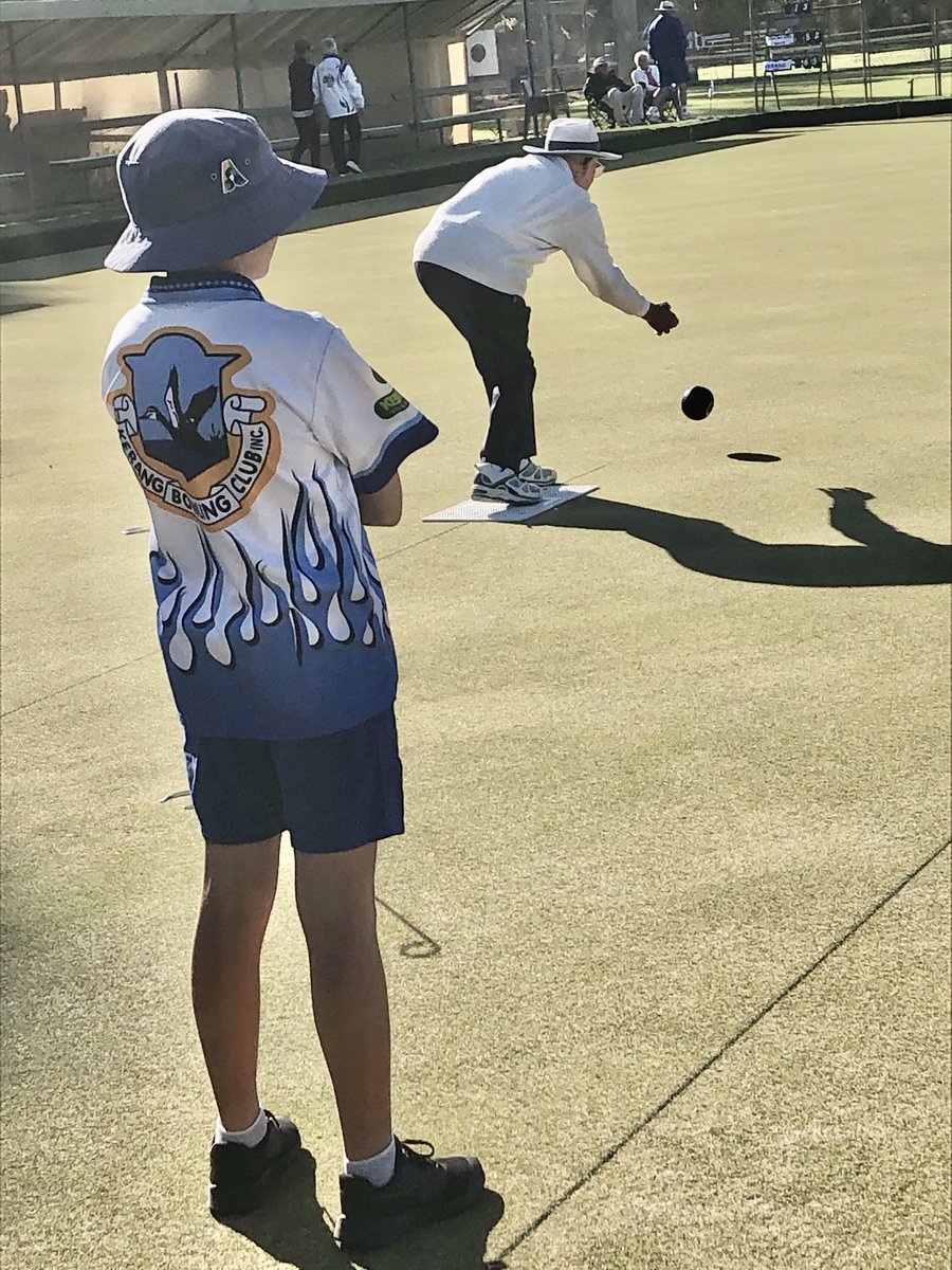 islodge's tweet photo. Bowls grand final in #Cohuna. The age difference between these two opponents is eighty one years! https://t.co/4OgfZw5XDq