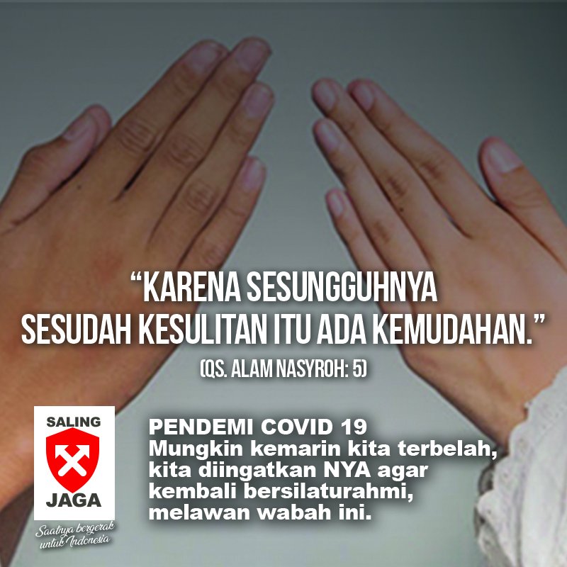 yustija's tweet photo. #StopPolitisasiCorona karena perpecahan bukan jalan keluar yang baik. https://t.co/58T6E2xdpG