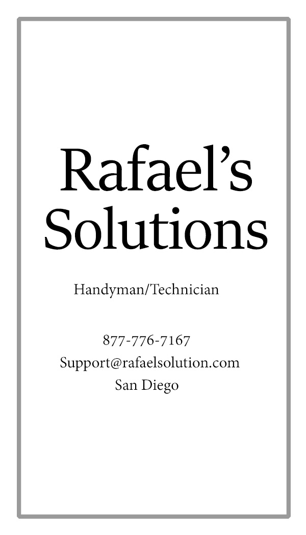 RafaelSolutions's tweet photo. If there's something weird
And it don't look good
Who you gonna call?
Rafael ! 
#localnews #SanDiego #FixIt #handyman https://t.co/QPIjZzXaWE