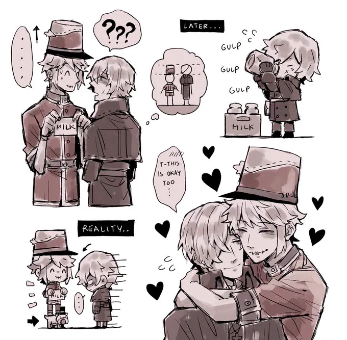 I prefer Andrew taller so... SIKE. ? HAHAAHAHAHA even tho canon victor is taller.... im just gonna NOT remember that fact LOL #IdentityV 