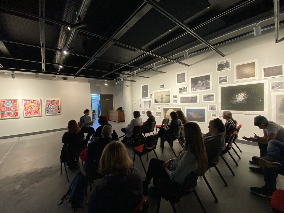 Wonderful floor talk by Dr Eliza Burke, Curator for Systematic at Academy Gallery, sharing the genesis of the curatorial premise, artist responses and challenges with technology-based kinetic works. Thanks @AusCouncilArts and Contemporary Arts Tasmania and others touring support.