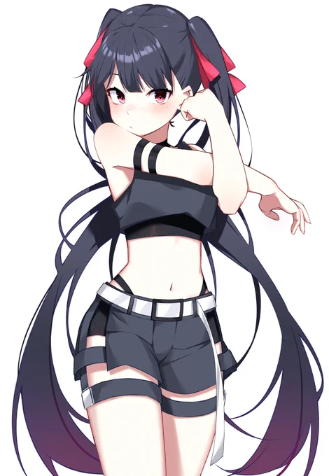 黒髪ツインテちゃん 