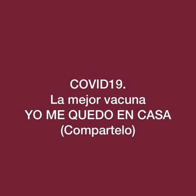 Desde ayer todo el equipo del Eustaquio Blanco nos hemos quedado en casa. Con el compromiso de todos vamos a salir para adelante.💪💪💪 #yomequedoencasa #solidaridad