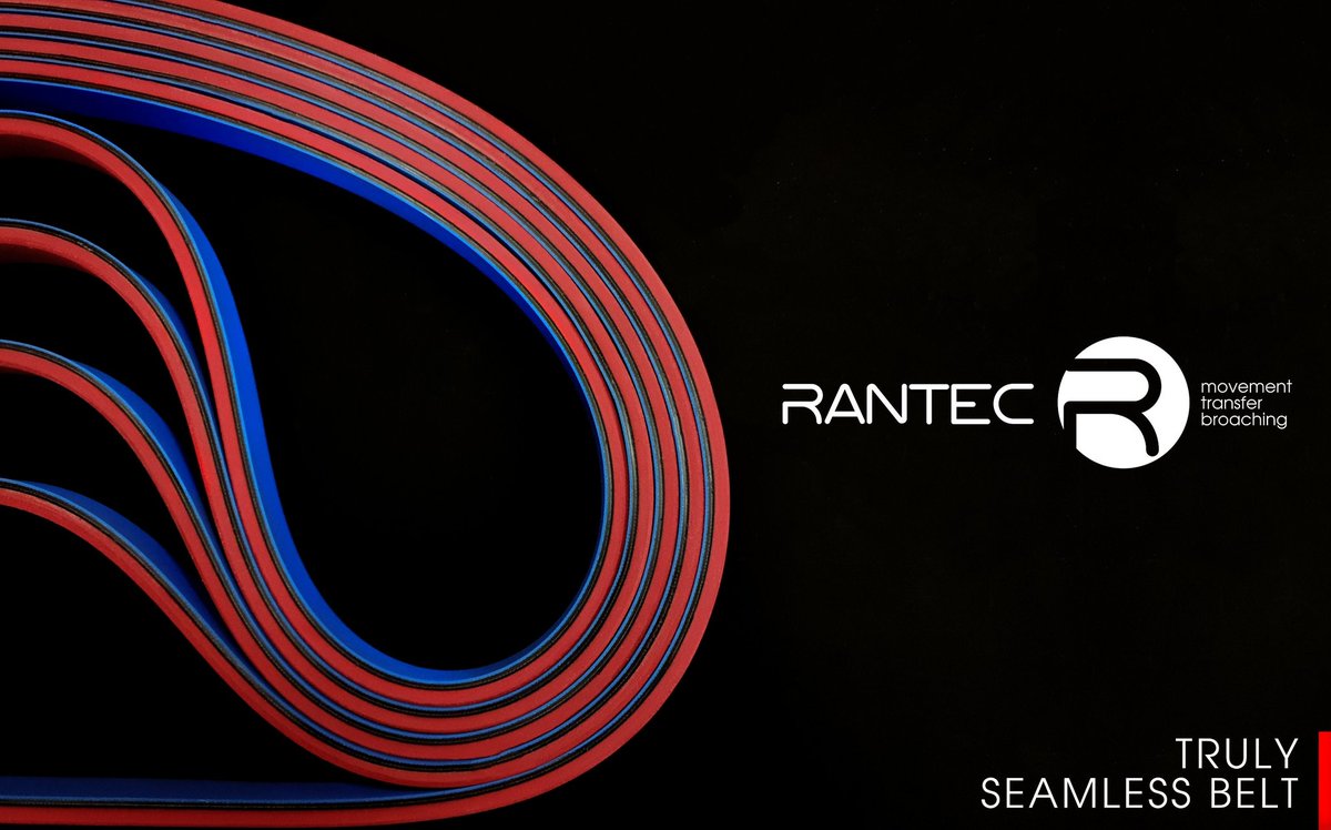 RANTEC8's tweet photo. RANTEC® series RANless - truly seamless ♾ belt. 
These 🔝 belts are used in many production areas, for example: in VFFS machines, folding-gluing machines, in the cardboard and printing industries. 
Linatex ⭕ belt coating - Premium Rubber. 
#packingbelt #linatex #bobst #rantec https://t.co/79wWJwIL4W