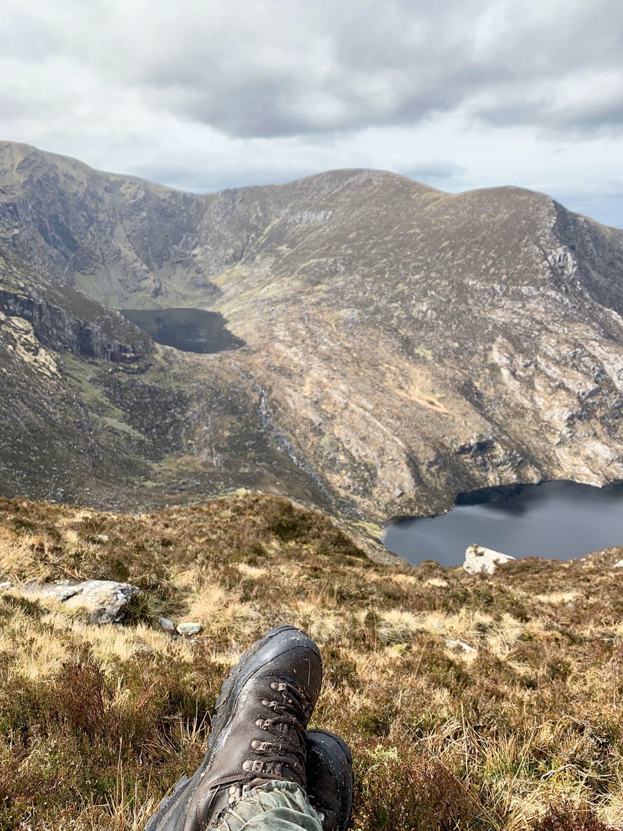 It can be hard work getting there, but the view is always worth it #devilspunchbowl #kerry #highestinlandcliffs