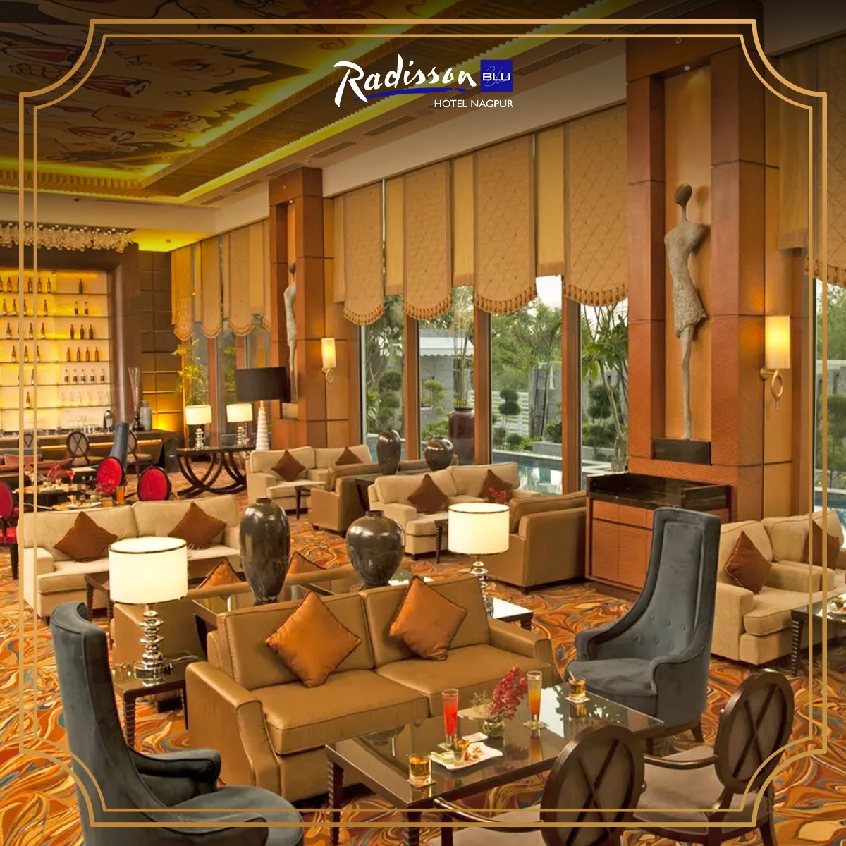 Unwind the tedious monotones of life by indulging into the lavish weekend comfort at Ethyl by Radisson Blu Nagpur. 

#ExperienceRadisson #RadissonSocialHub #luxury #comfort #nagpur