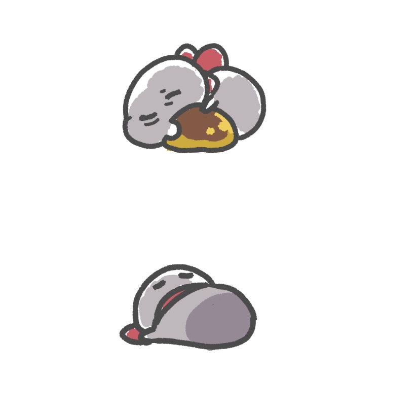 ご飯を食べてるけど眠たくなってるシリーズ 