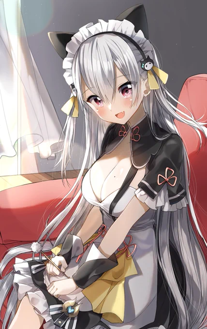 可愛いメイドさんに膝枕で耳かきされたい
#天々画 