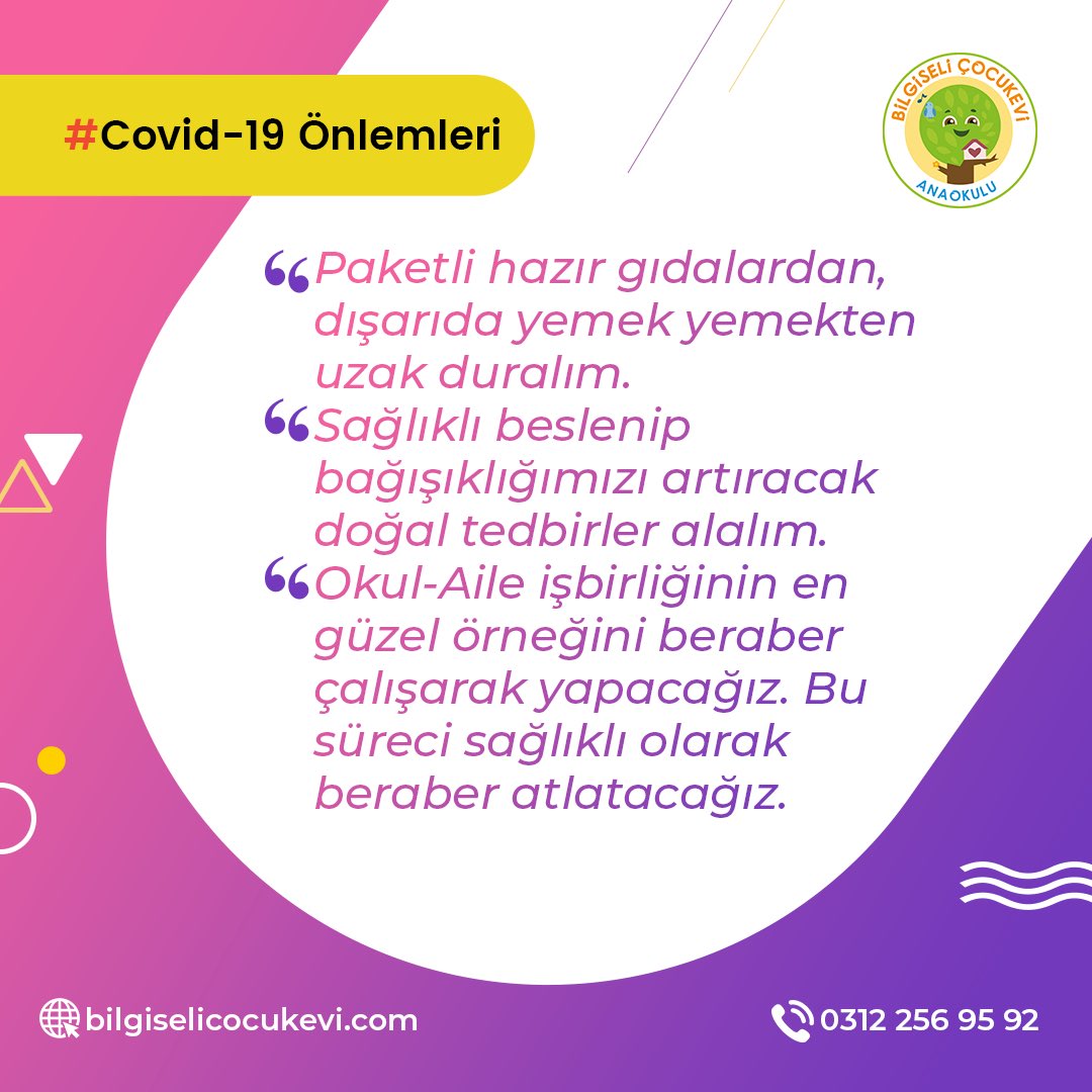 Dünya genelinde hızla yayılan corona virüsü son günlerde ülkemizde de vaka artışı ne yazık ki görülmekte. 

Devletimizin almış olduğu ve önerdikleri önlemler doğrultusunda okulumuzda aldığımız tedbirlerimizi sizlerle paylaşmaktayız. 

Sağlıklı günler dileriz. 🤲