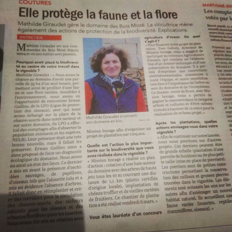 Merci <a href="/courrierouest/">Le Courrier de l'Ouest</a> pour ce bel article sur l'#agroforesterie ! Et Merci encore à nos partenaires #missionbocage et <a href="/LPOFrance/">LPO France</a> !

#coronavirus ou pas, on reste ouvert 😉!