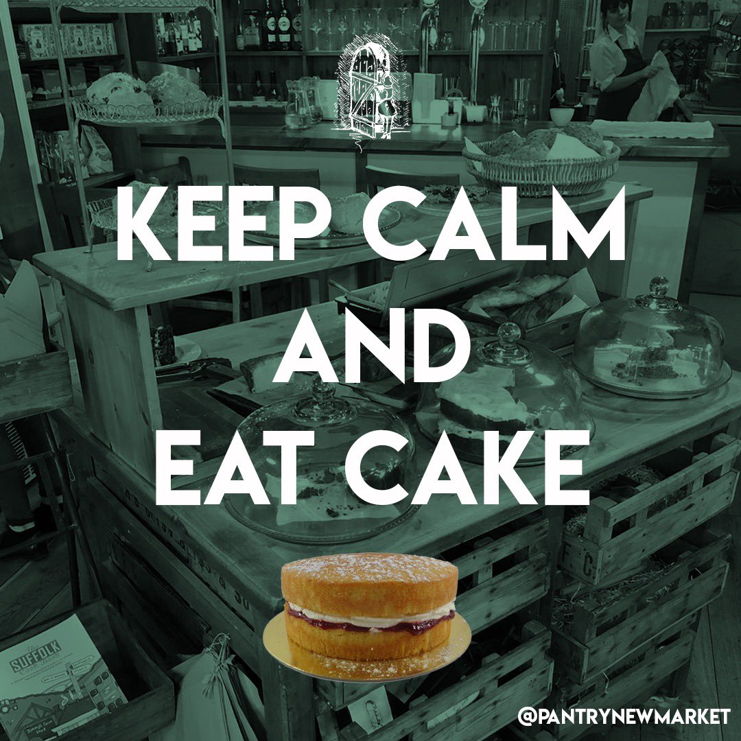 Simple advice 🍰 #ThePantry #PantryNewmarket #Cake #KeepCalm #Corona