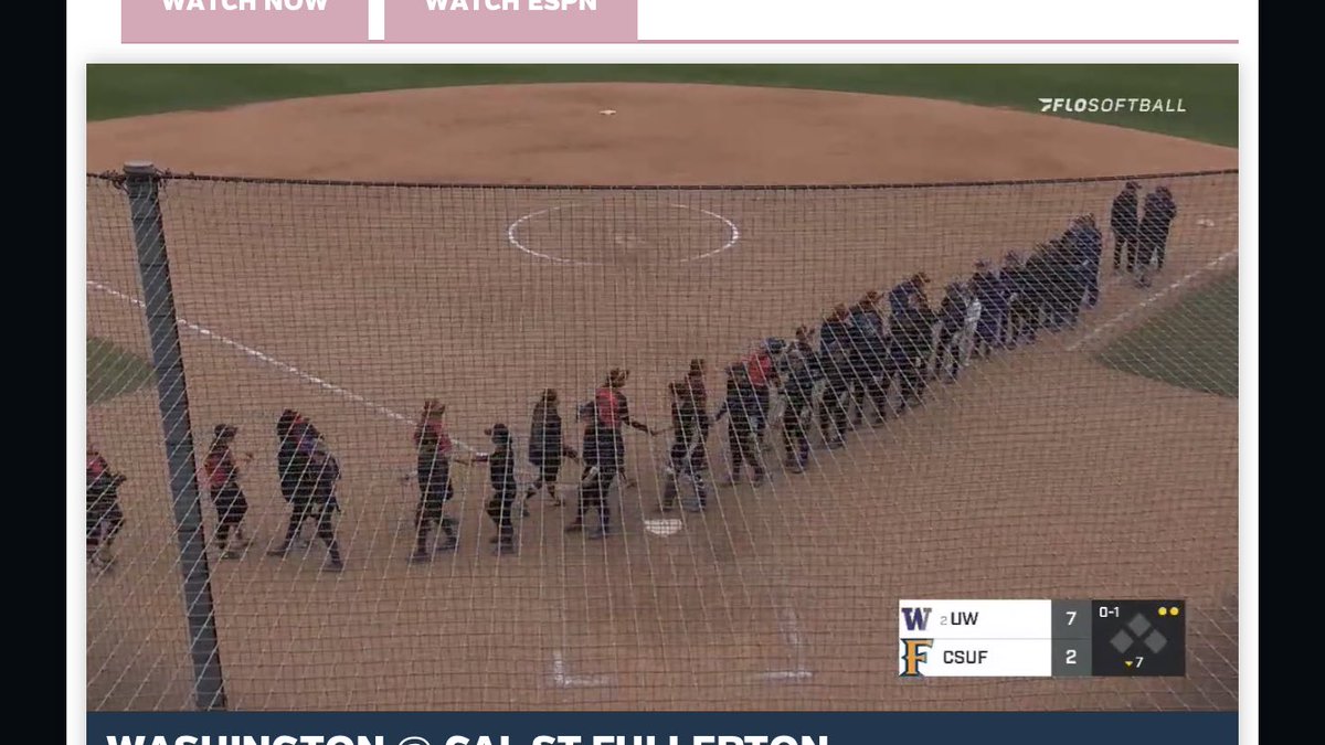 tdawgshouse's tweet photo. Since may not (hope?) see more @UWSoftball this year, here’s screen shots from last stream. At least can watch homerun videos on repeat. It was an action packed pre-conf-season tournament run. Can’t believe can’t post #MoFlo 🚀anymore. #LynchLaunch #KlinglerKrush https://t.co/X9eKF0HJXk
